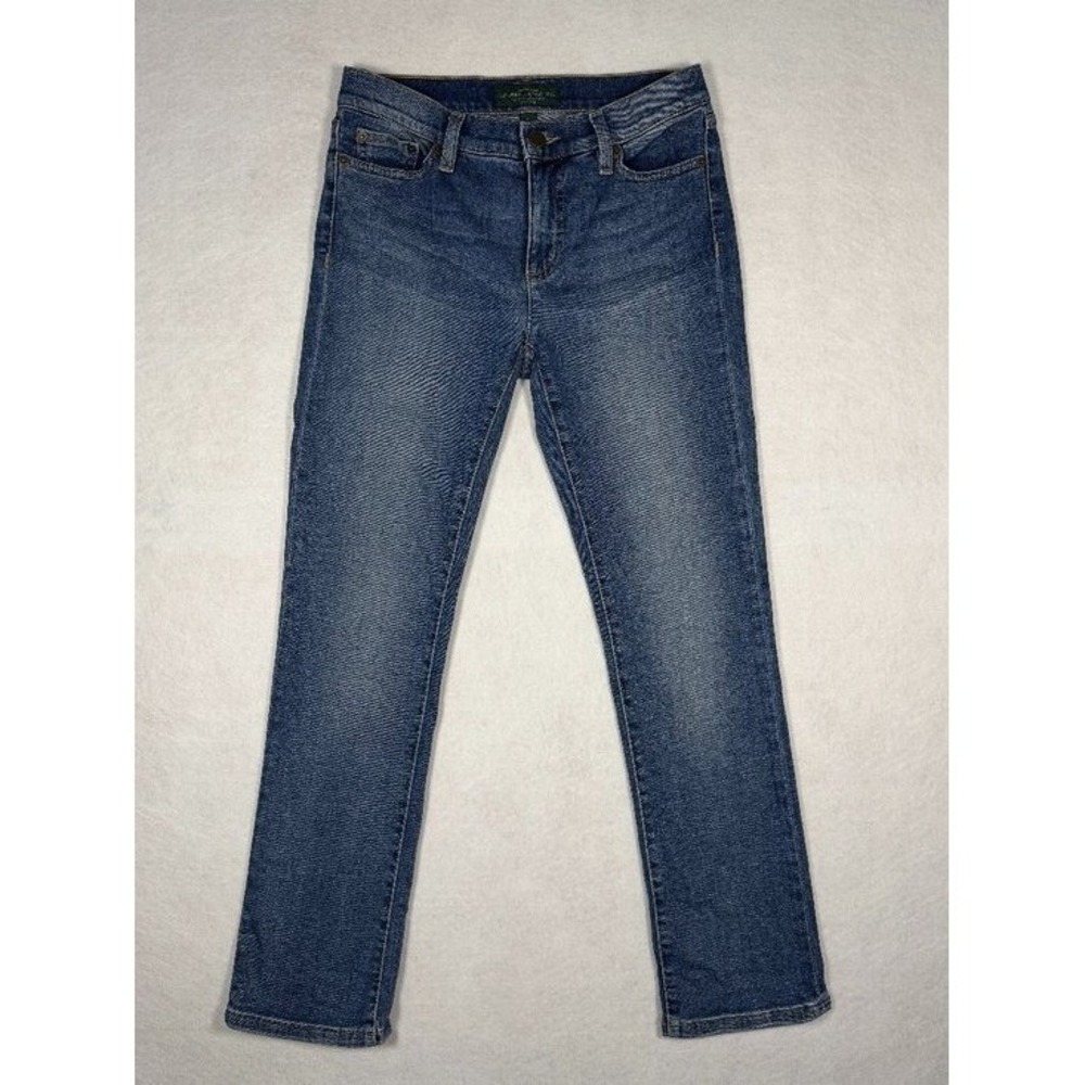 Lauren Ralph Lauren Petite Classic Straight Jeans‎ Blue Medium Wash 2P Denim